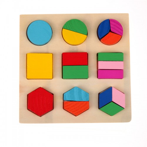 GSLLLAN - Wooden Learning Geometry Toys Puzzle 02